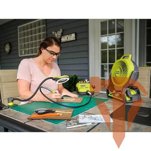 RYOBI ONE+ 18V Cordless Hybrid WHISPER SERIES 7-1/2 in. Fan (Tool Only) – Open Box, Barely Used RYOBI