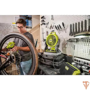 RYOBI ONE+ 18V Cordless Hybrid WHISPER SERIES 7-1/2 in. Fan (Tool Only) – Open Box, Barely Used RYOBI