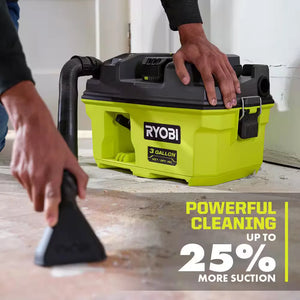 Ryobi PCL734B ONE+ 18V LINK Cordless 3 Gal. Wet/Dry Vacuum Tool Only