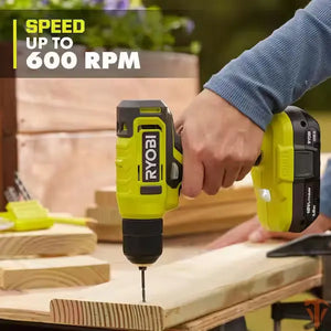 RYOBI ONE+ 18V Cordless 3/8 in. Drill/Driver Kit with 1.5 Ah Battery and 3-1/2 in. Diamond Grit Impact Drive Bits (3-Piece) RYOBI
