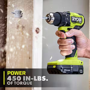 RYOBI ONE+ HP 18V Brushless Cordless Compact 1/2in. Drill/Driver Kit with (2) 1.5 Ah Batteries and Charger RYOBI