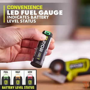 RYOBI USB Lithium Compact Scrubber Kit with 2.0 Ah Battery, USB Charging Cord, 2 in. Medium Bristle Brush Open Box RYOBI