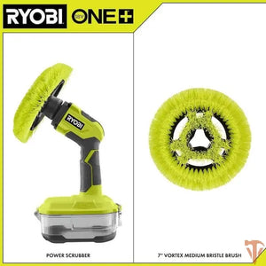 RYOBI ONE+ 18V Cordless VORTEX Power Scrubber – Tool Only – Open Box RYOBI