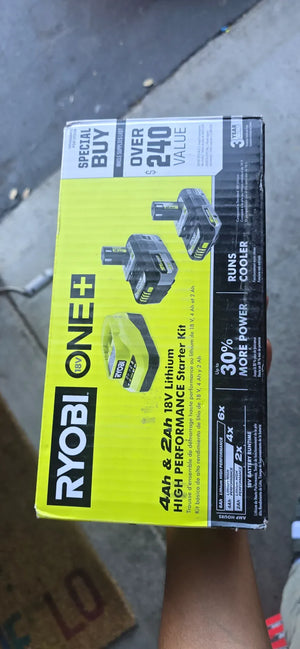 Ryobi PSK1212SB 18V ONE+ Starter Kit + 4.0Ah & 2.0Ah + Charger - Used | #condition_used
