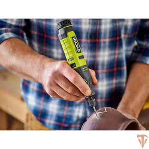 RYOBI USB Lithium Rotary Tool Kit with 2.0 Ah USB Lithium Battery and Charging Cable – Open Box, Barely Used RYOBI