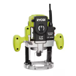RYOBI 2 HP Corded Plunge Router 10 Amp for Woodworking Applications RYOBI