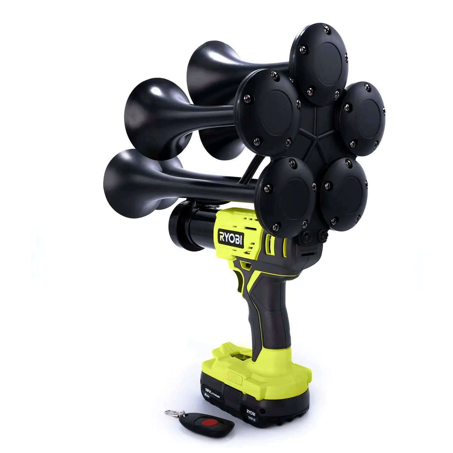 Train Horn for Ryobi Batteries – Penta (5-Trumpet Model) HONKUP