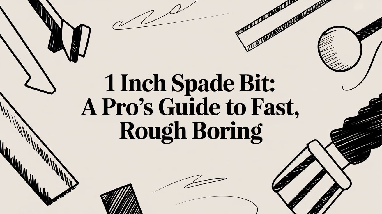 1 Inch Spade Bit: A Pro's Guide to Fast, Rough Boring