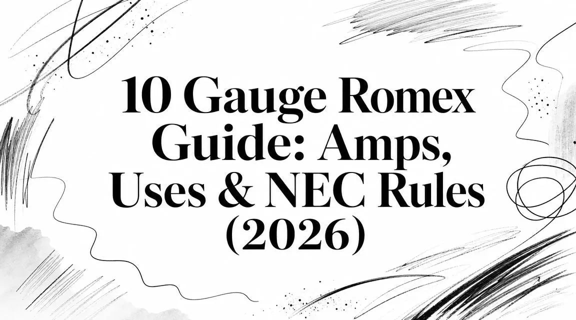 10 Gauge Romex Guide: Amps, Uses & NEC Rules (2026) Value Tools Co
