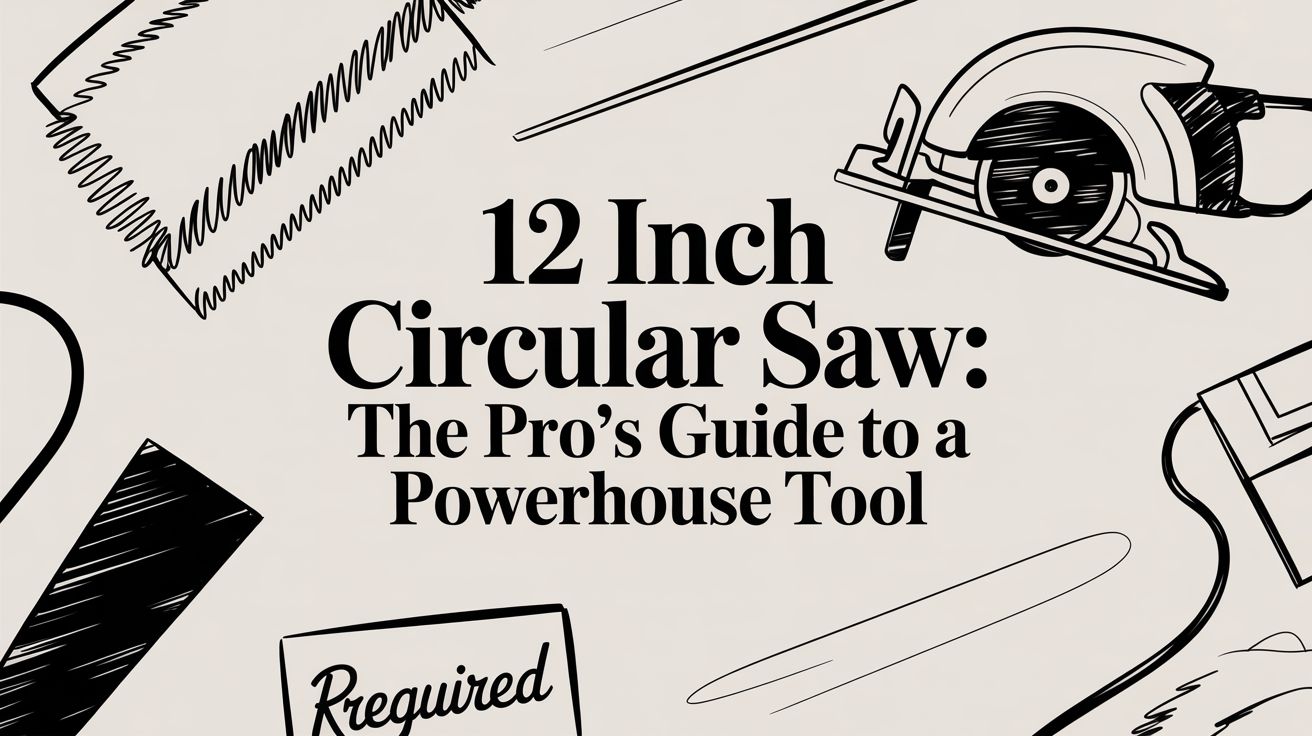 12 Inch Circular Saw: The Pro's Guide to a Powerhouse Tool