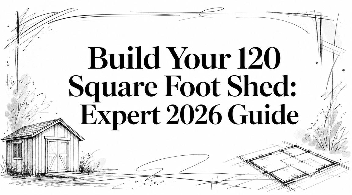 Build Your 120 Square Foot Shed: Expert 2026 Guide