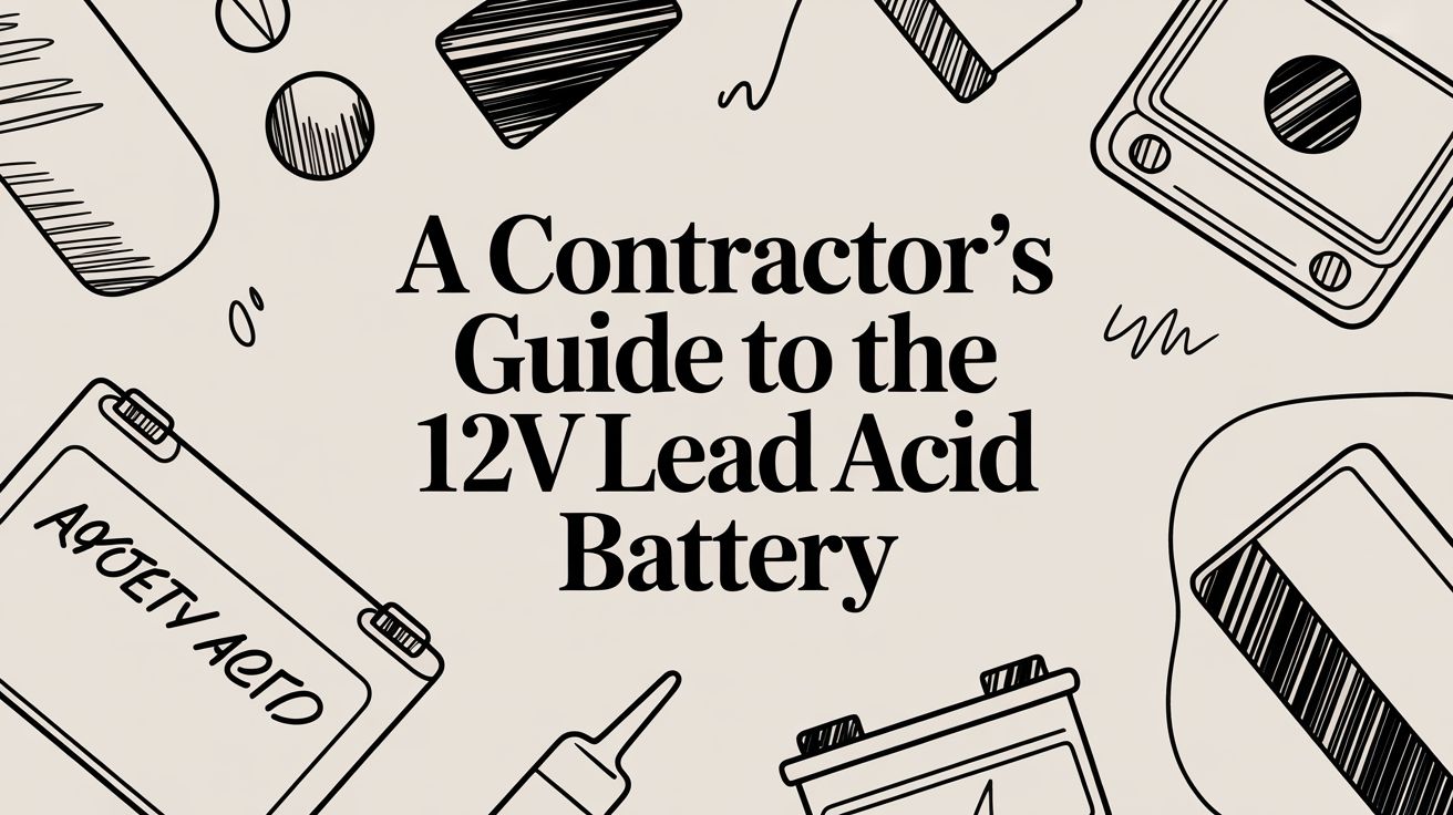 A Contractor's Guide to the 12V Lead Acid Battery