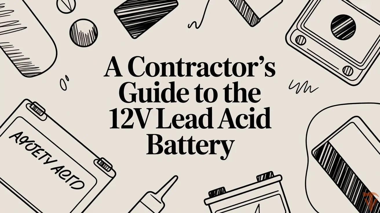 A Contractor's Guide to the 12V Lead Acid Battery Value Tools Co