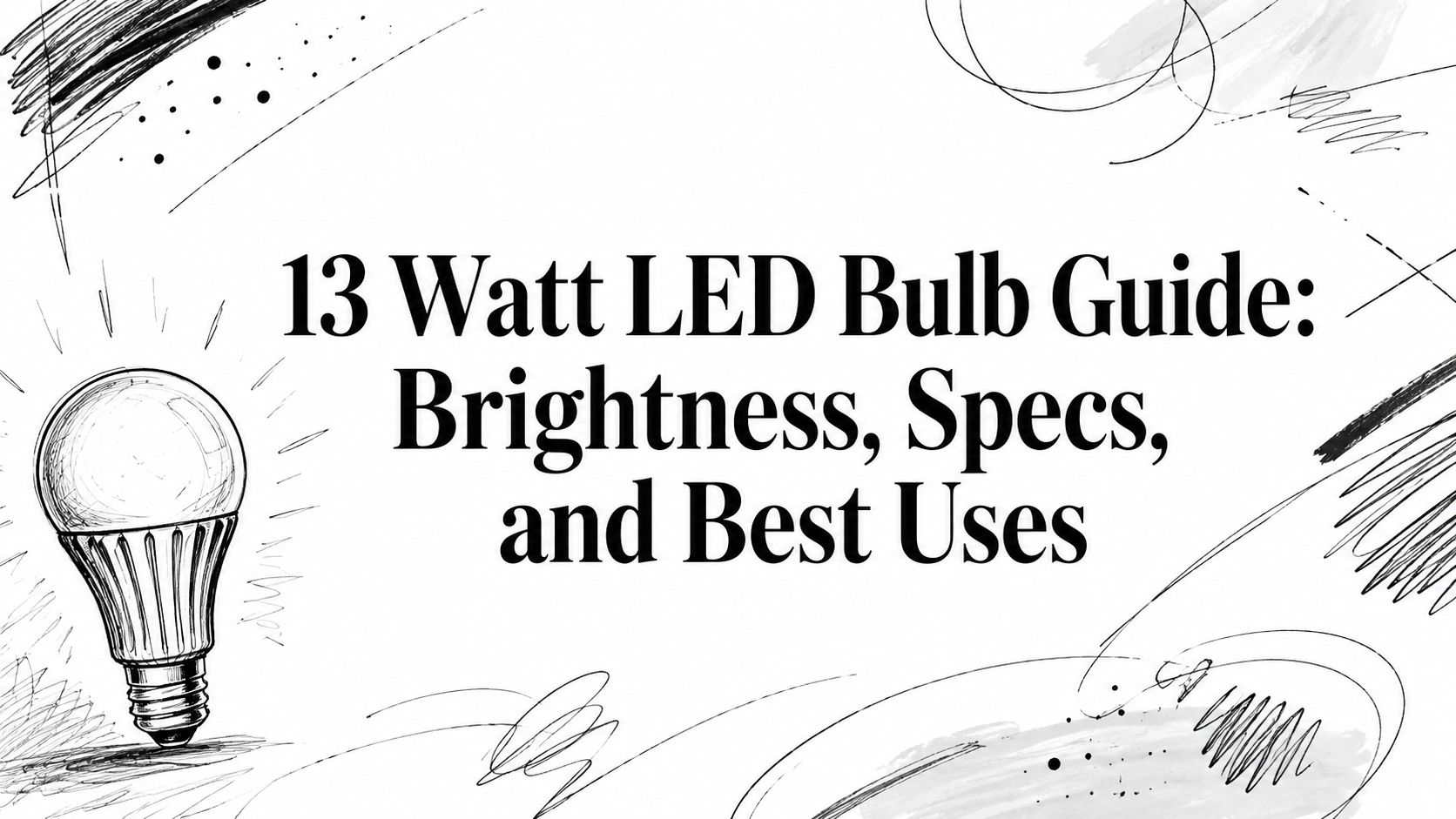 13 Watt LED Bulb Guide: Brightness, Specs, and Best Uses