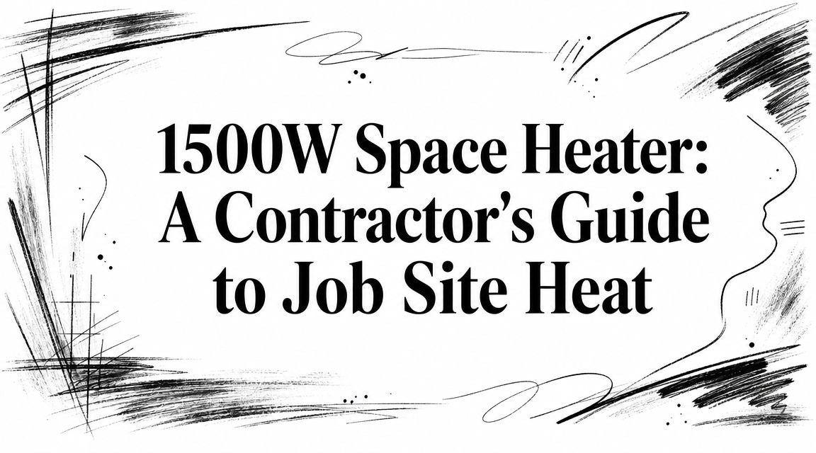 1500W Space Heater: A Contractor's Guide to Job Site Heat