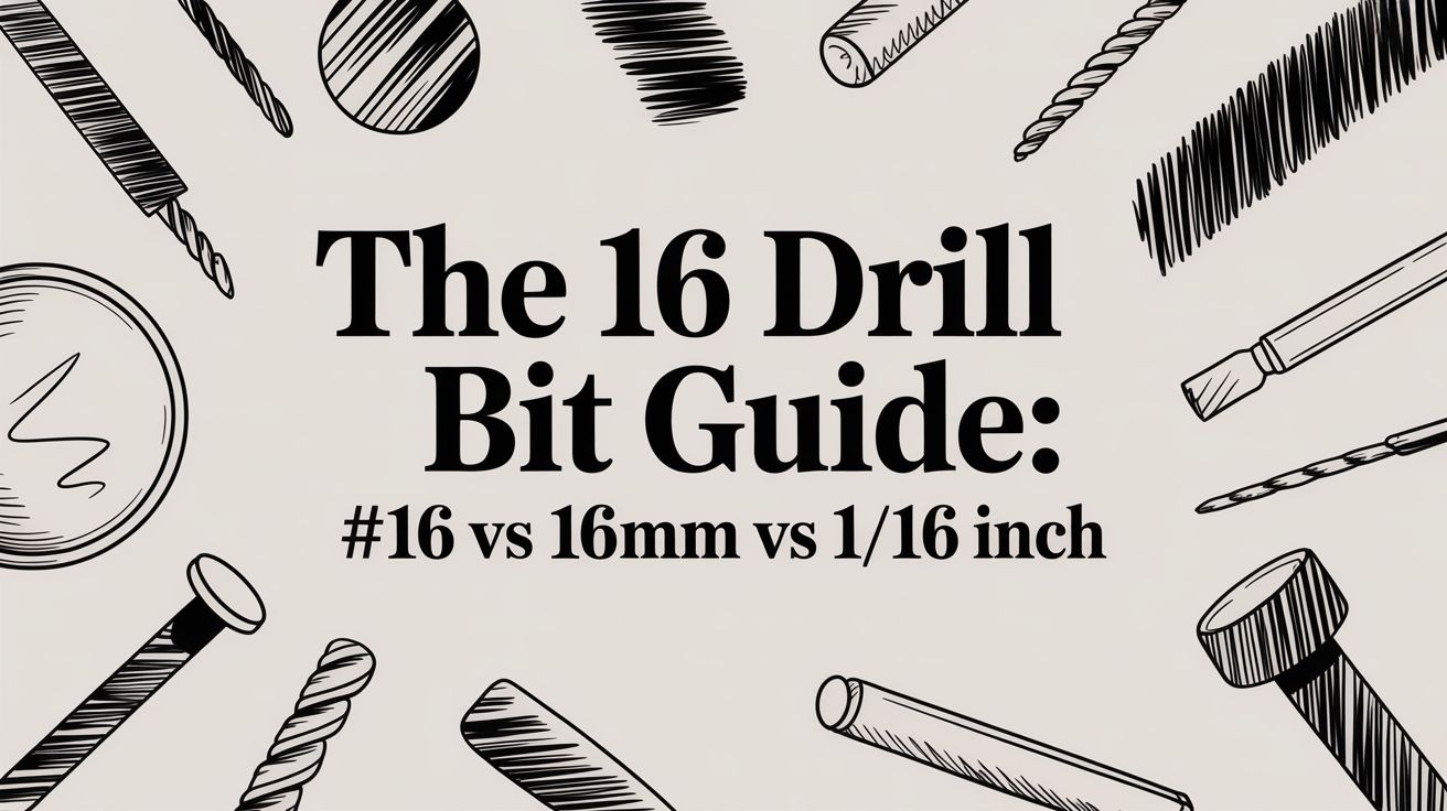 The 16 Drill Bit Guide: #16 vs 16mm vs 1/16 Inch