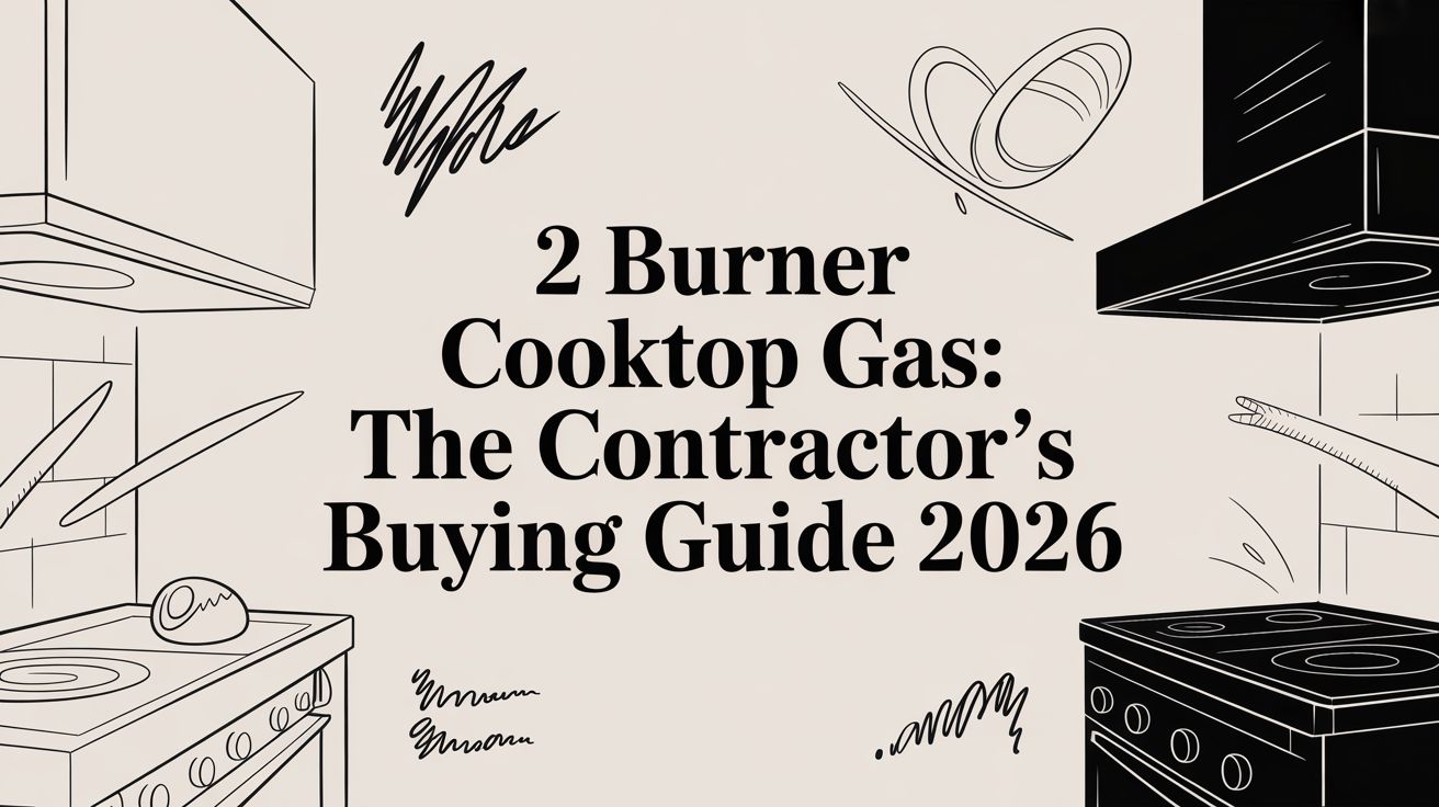 2 Burner Cooktop Gas: The Contractor's Buying Guide 2026
