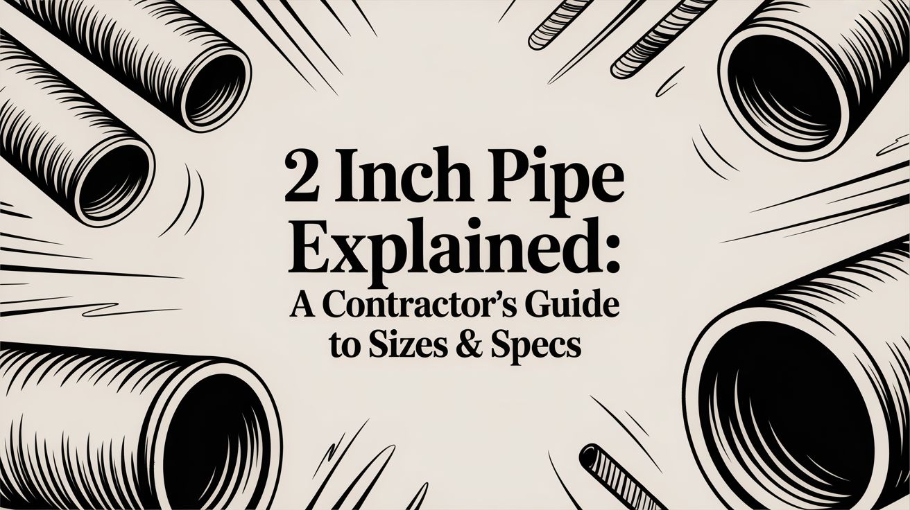 2 Inch Pipe Explained: A Contractor's Guide to Sizes & Specs