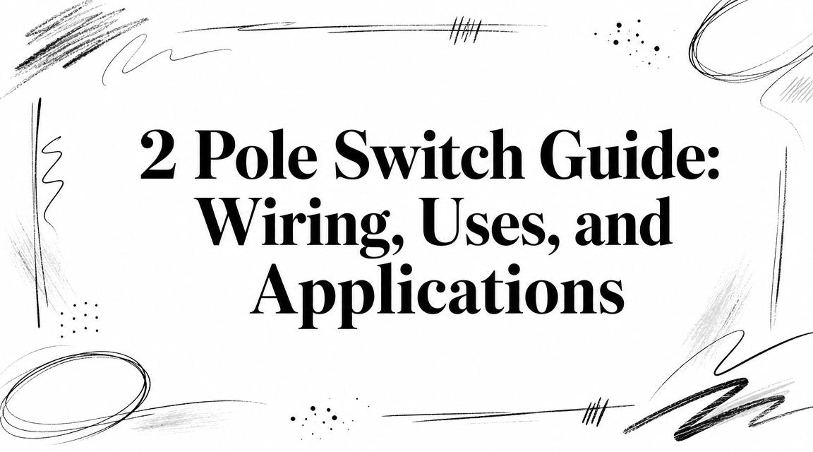 2 Pole Switch Guide: Wiring, Uses, and Applications