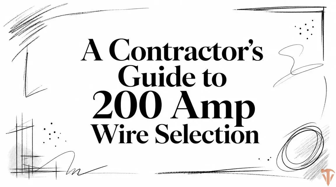 A Contractor's Guide to 200 Amp Wire Selection in 2026 Value Tools Co