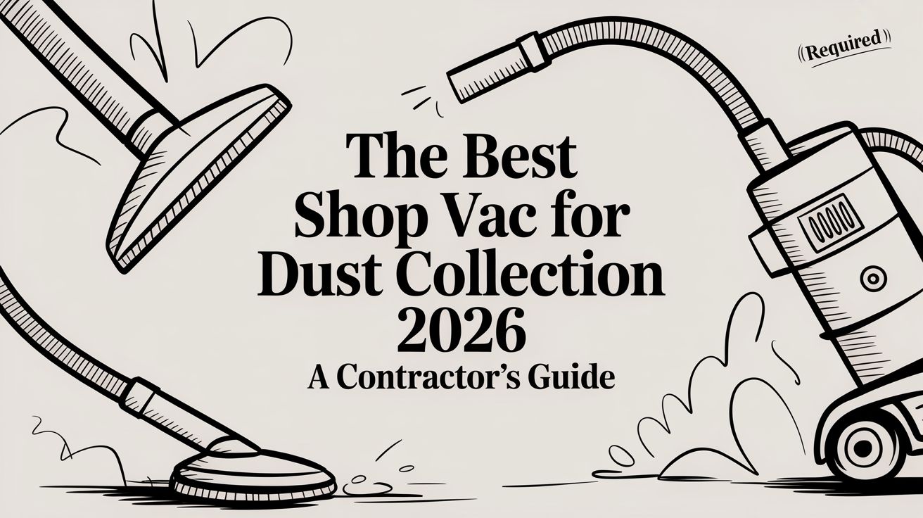 A Contractor’s Field Guide to the Best Shop Vac for Dust Collection in 2026