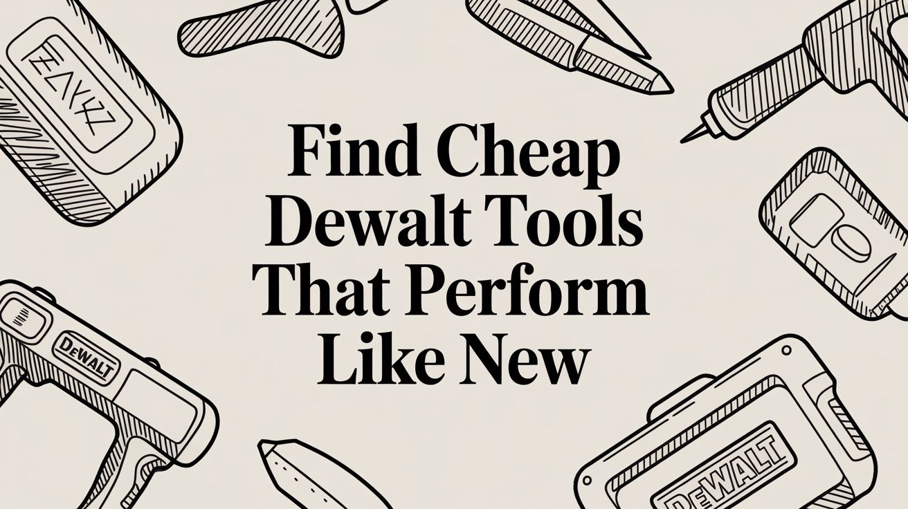 Find Cheap DeWalt Tools That Perform Like New