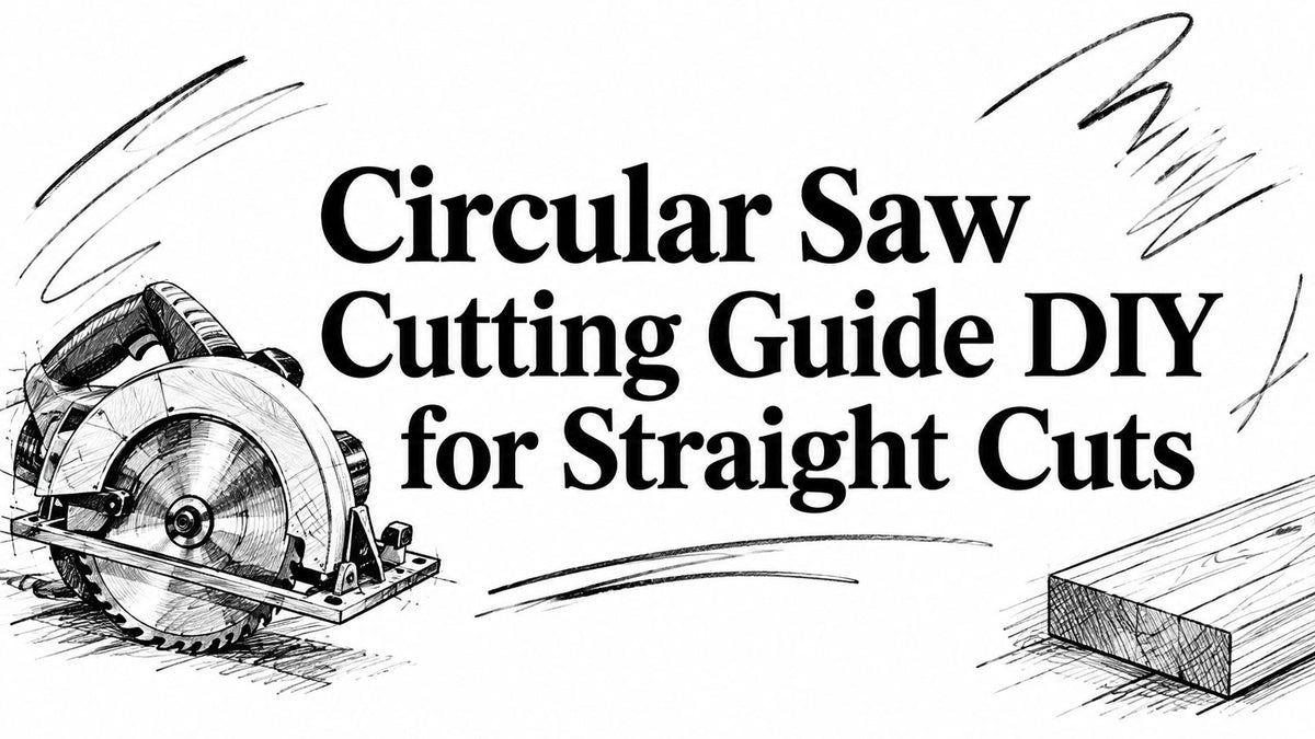 Circular Saw Cutting Guide DIY for Straight Cuts