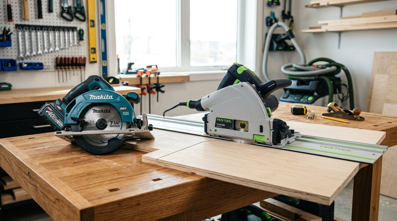 Circular Saw vs Track Saw: Which One Belongs in Your Kit - Value Tools Co