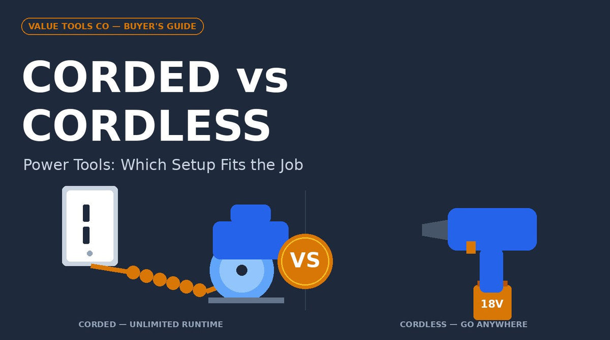 Corded vs Cordless Power Tools: Which Setup Fits the Job - Value Tools Co