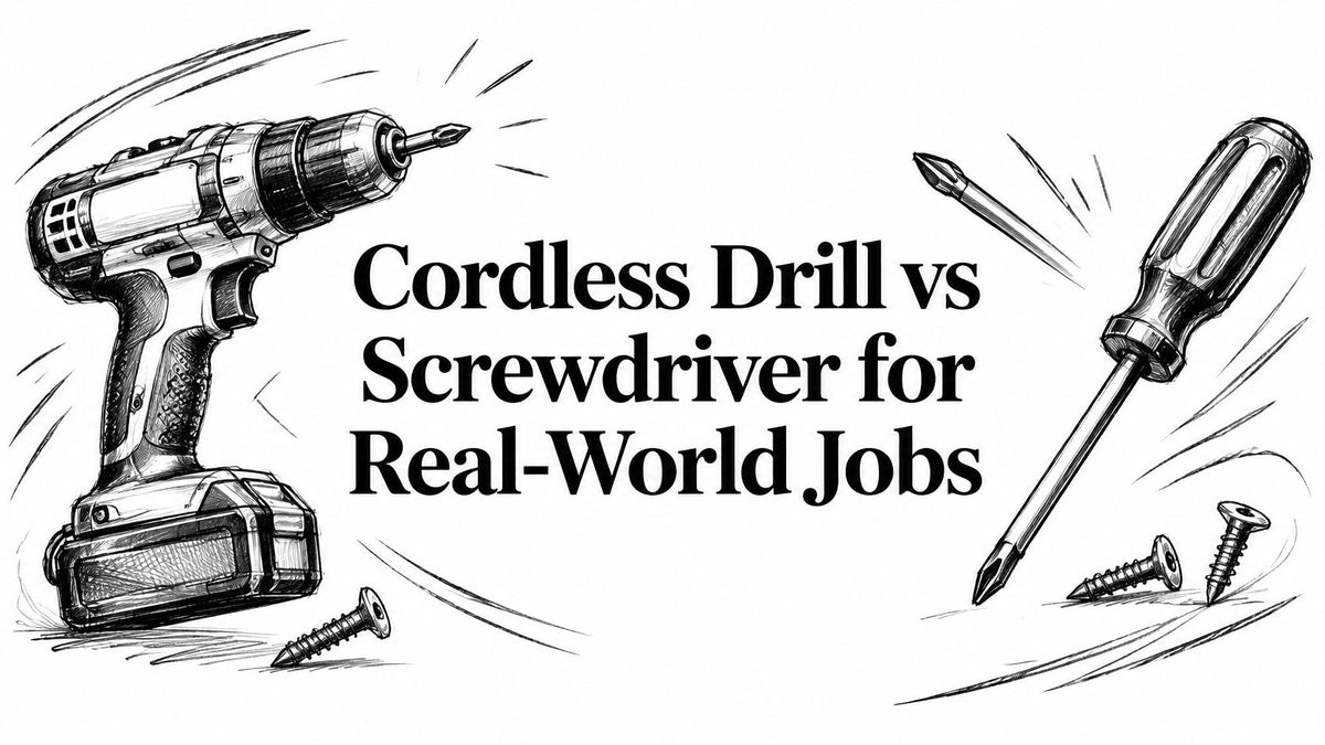 Cordless Drill vs Screwdriver for Real-World Jobs