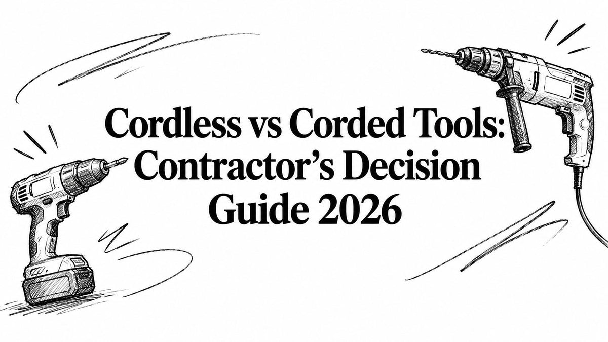 Cordless vs Corded Tools: Contractor’s Decision Guide 2026
