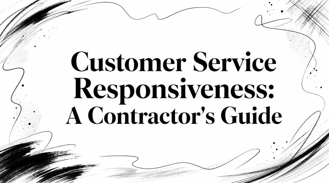 Customer Service Responsiveness: A Contractor's Guide Value Tools Co
