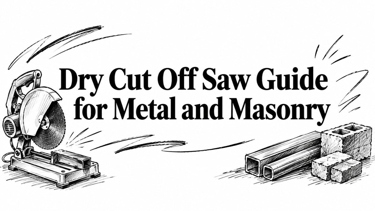 Dry Cut Off Saw Guide for Metal and Masonry