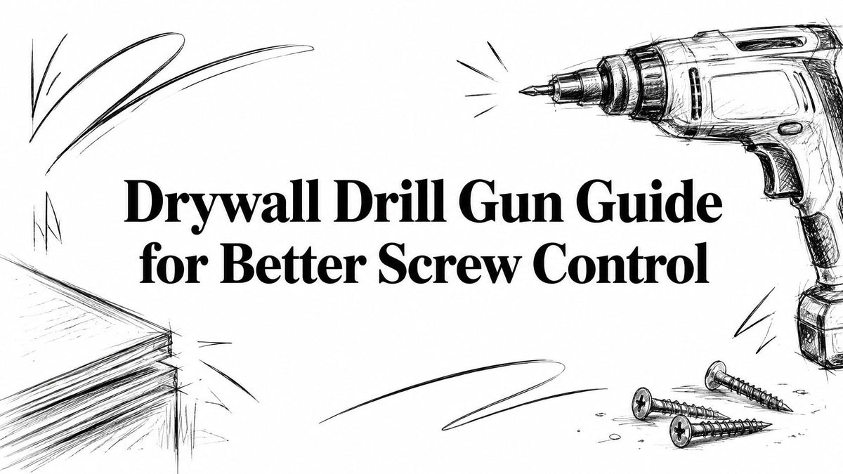 Drywall Drill Gun Guide for Better Screw Control