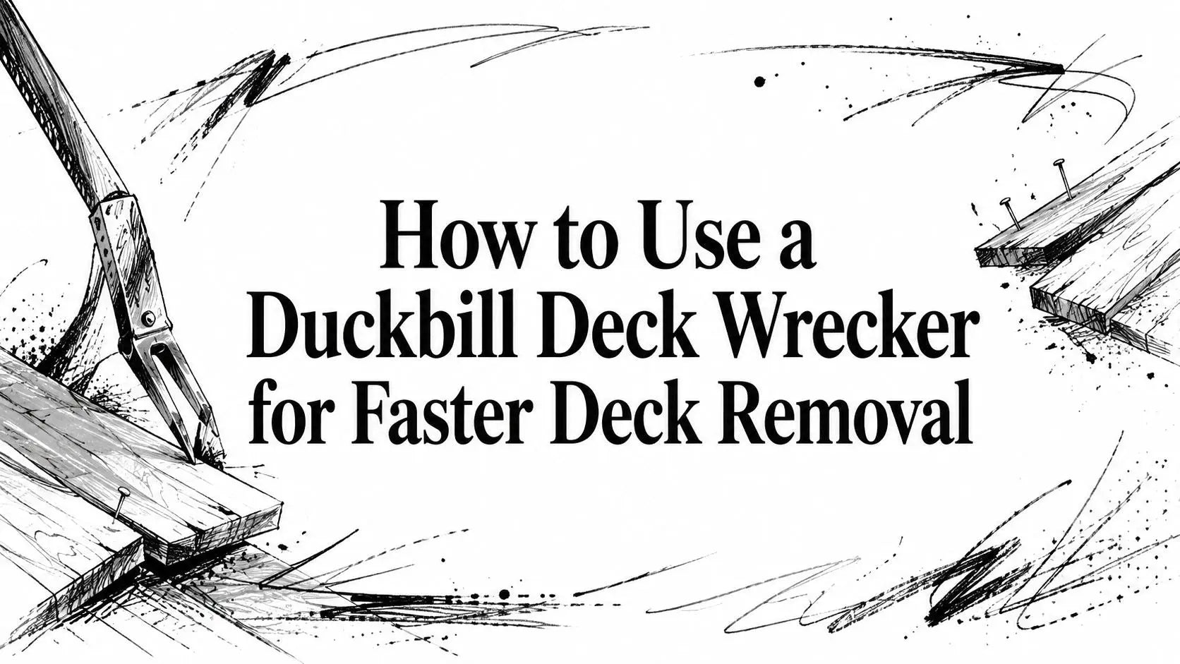How to Use a Duckbill Deck Wrecker for Faster Deck Removal Value Tools Co