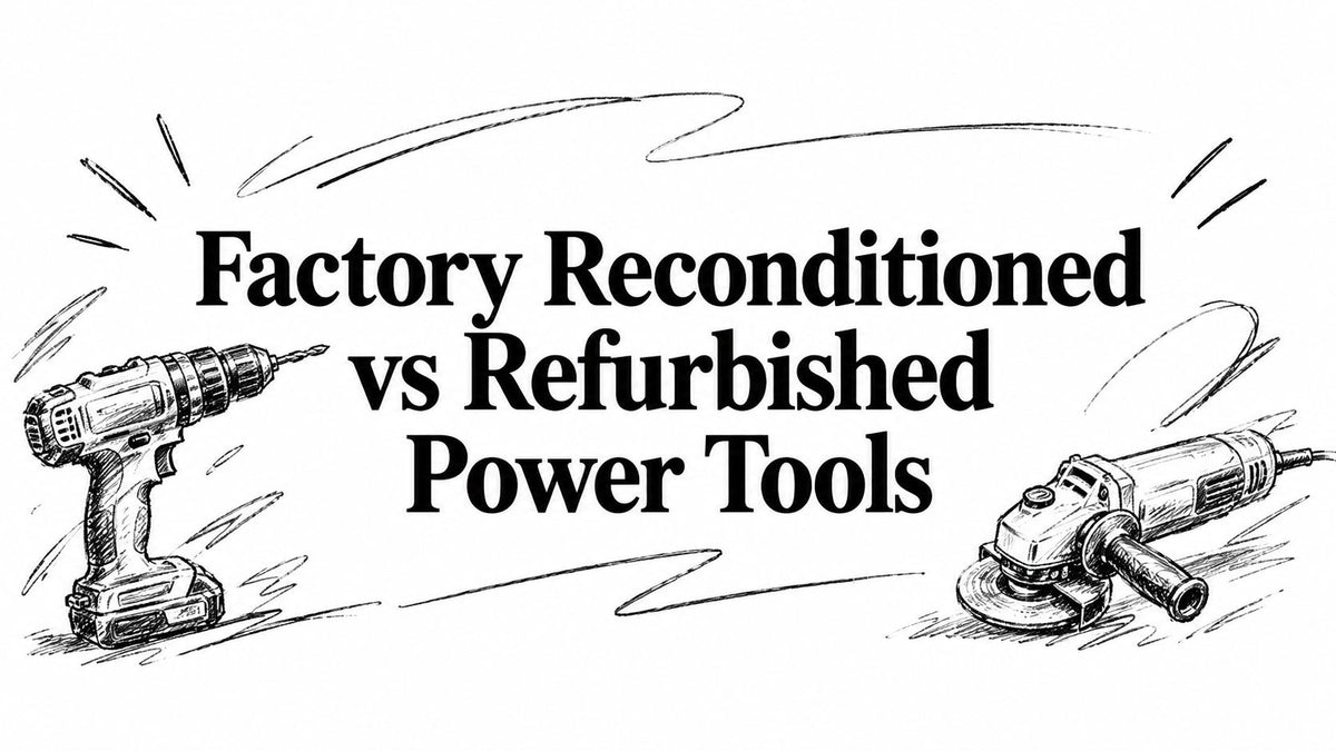 Factory Reconditioned vs Refurbished Power Tools