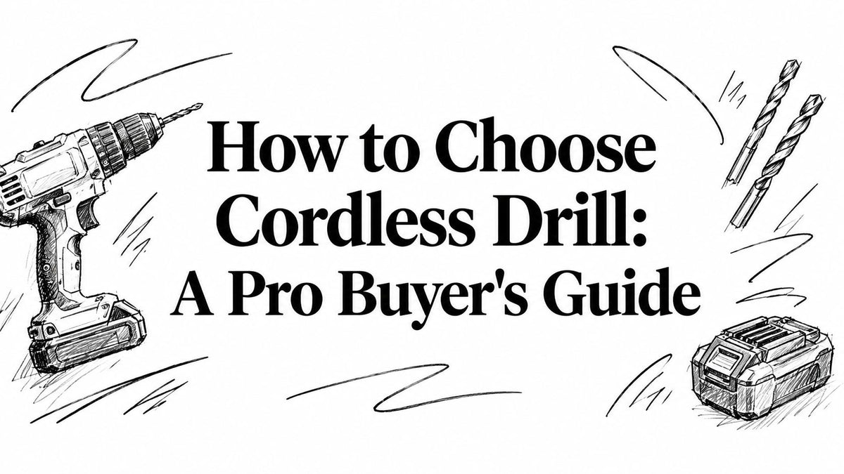 How to Choose Cordless Drill: A Pro Buyer's Guide