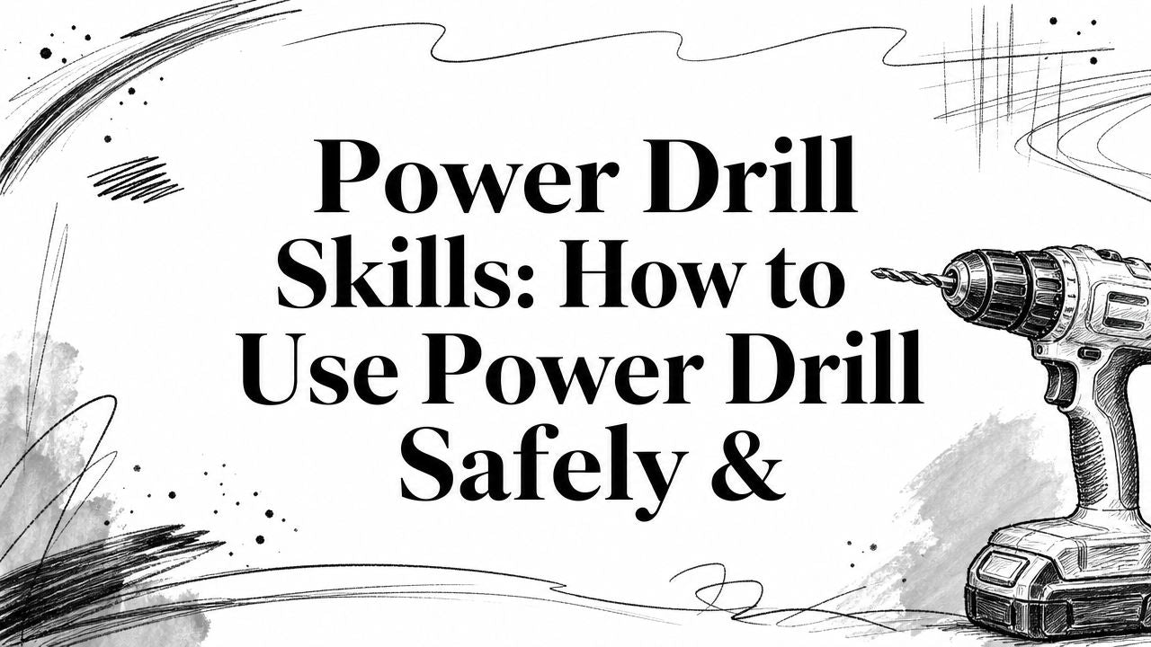 Power Drill Skills: How to Use Power Drill Safely &