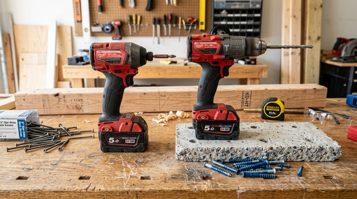 Impact Driver vs Hammer Drill: Which Tool Fits the Job - Value Tools Co