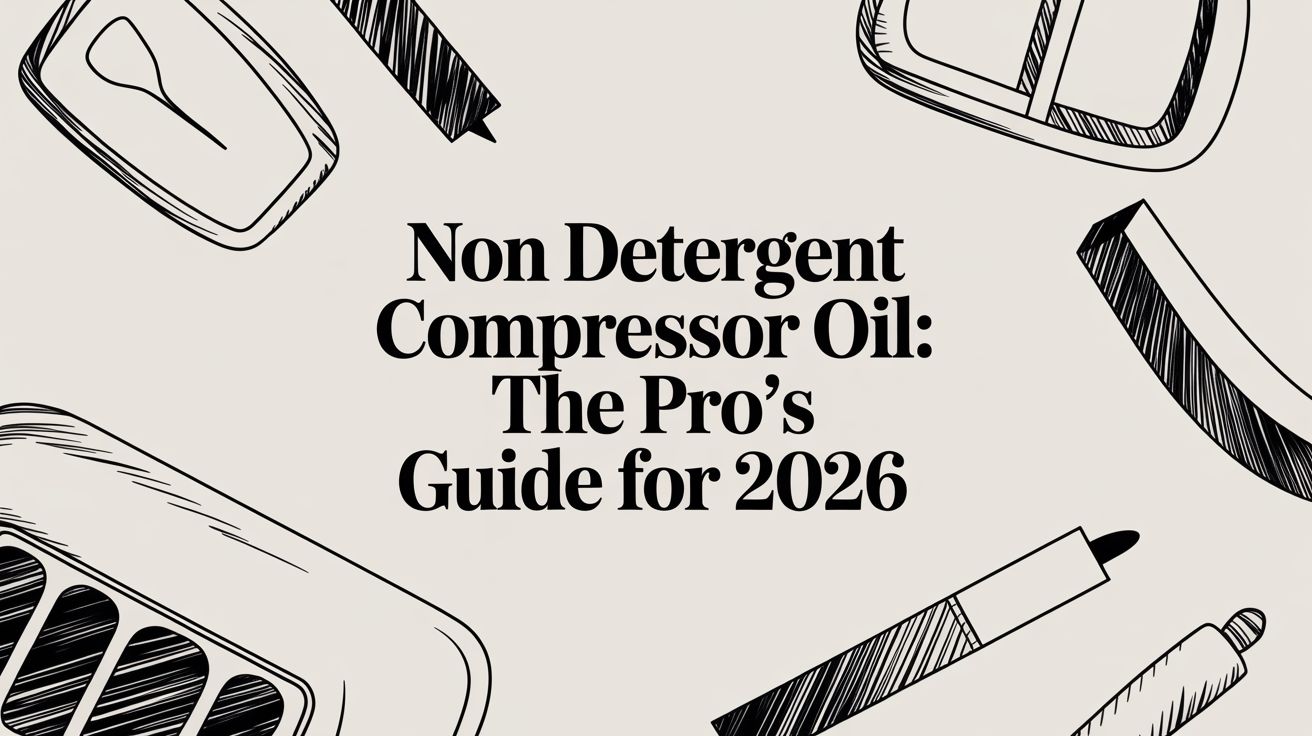 Non Detergent Compressor Oil: The Pro's Guide for 2026