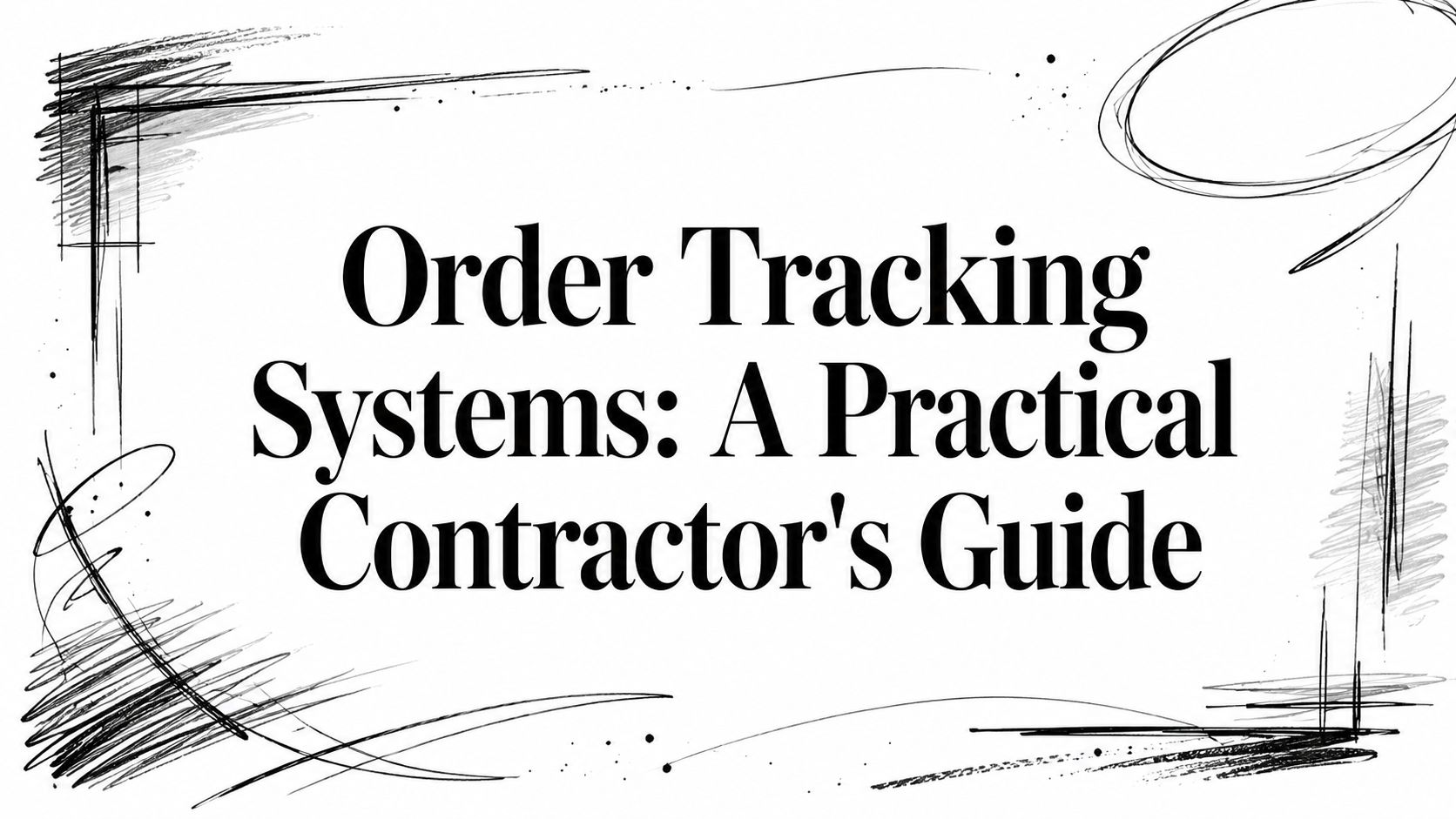 Order Tracking Systems: A Practical Contractor's Guide