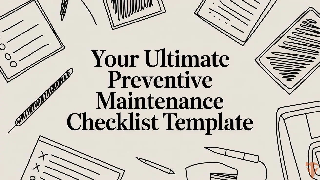 Your Ultimate Preventive Maintenance Checklist Template Value Tools Co