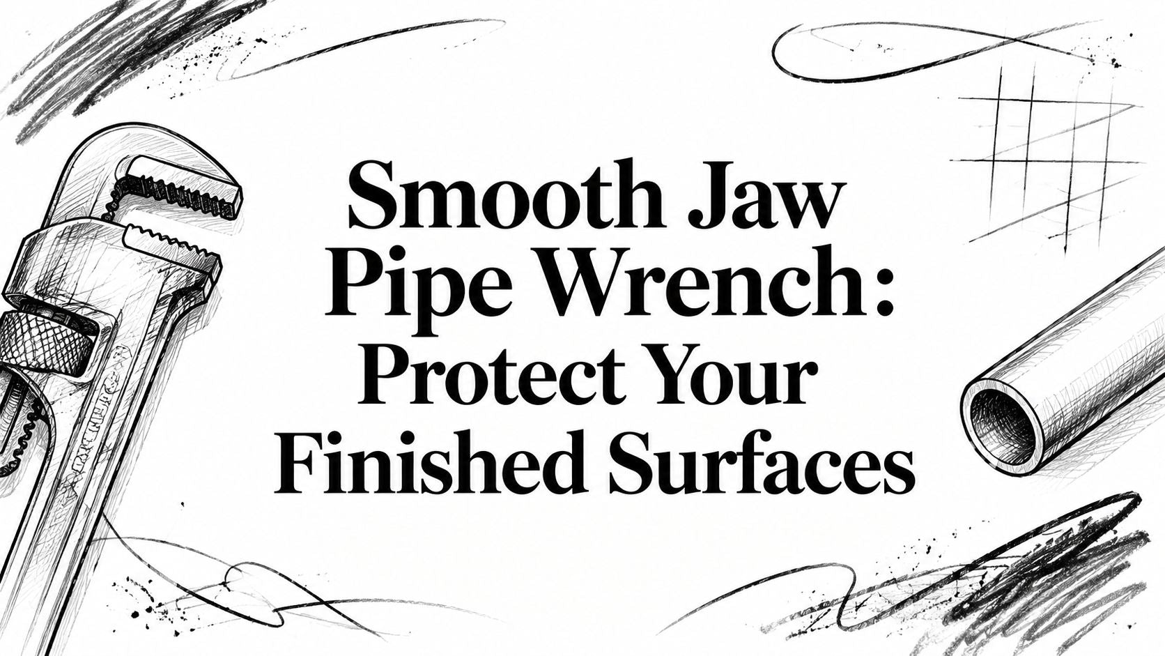 Smooth Jaw Pipe Wrench: Protect Your Finished Surfaces