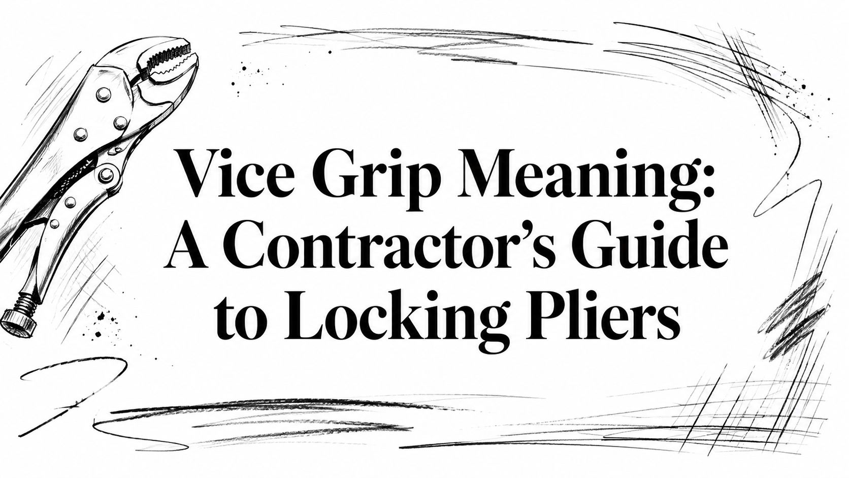 Vice Grip Meaning: A Contractor's Guide to Locking Pliers