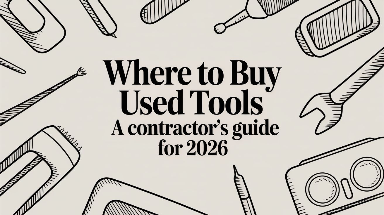 Where to Buy Used Tools: A Contractor's Guide to Smart Purchases