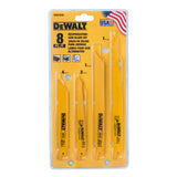 DEWALT Bi-Metal Wood/Metal Cutting Reciprocating Saw Blade Set