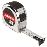 CRAFTSMAN CHROME 30-ft Tape Measure