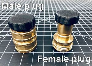 DribbleStopper Plug for Pressure Washer & Garden Hose Quick Disconnect Fittings Stubby Nozzle Co.