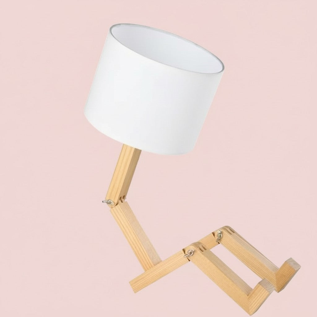 Creative Shape-Changing Wooden Lamp – Foldable Modern Desk Light for Bedroom, Study & Living Room 2Dropme