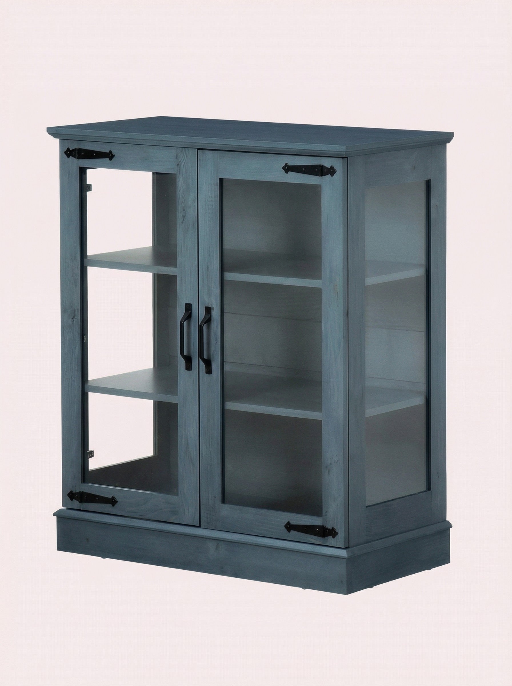 Modern Glass Door Cabinet – 3 Styles | Adjustable Shelves | Compact Storage Cupboard 2Dropme